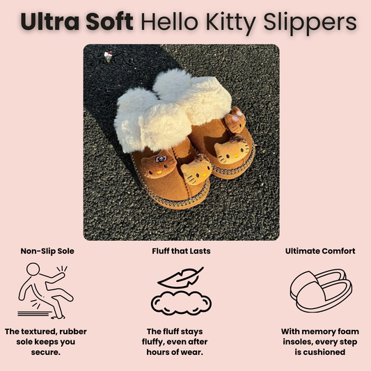 Hello Kitty Plush Slippers